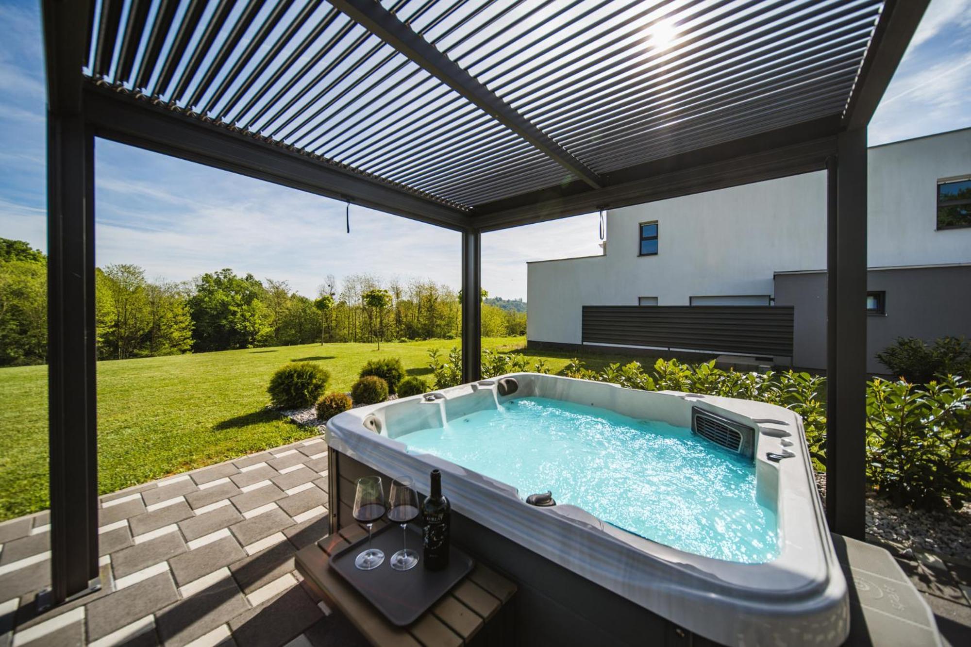 K Relax Place, Varazdinske Toplice, Modern Home With Sauna, Jacuzzi, Wifi Esterno foto